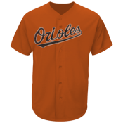 Orioles Full Button Baseball Jersey - Adult MAHD6840